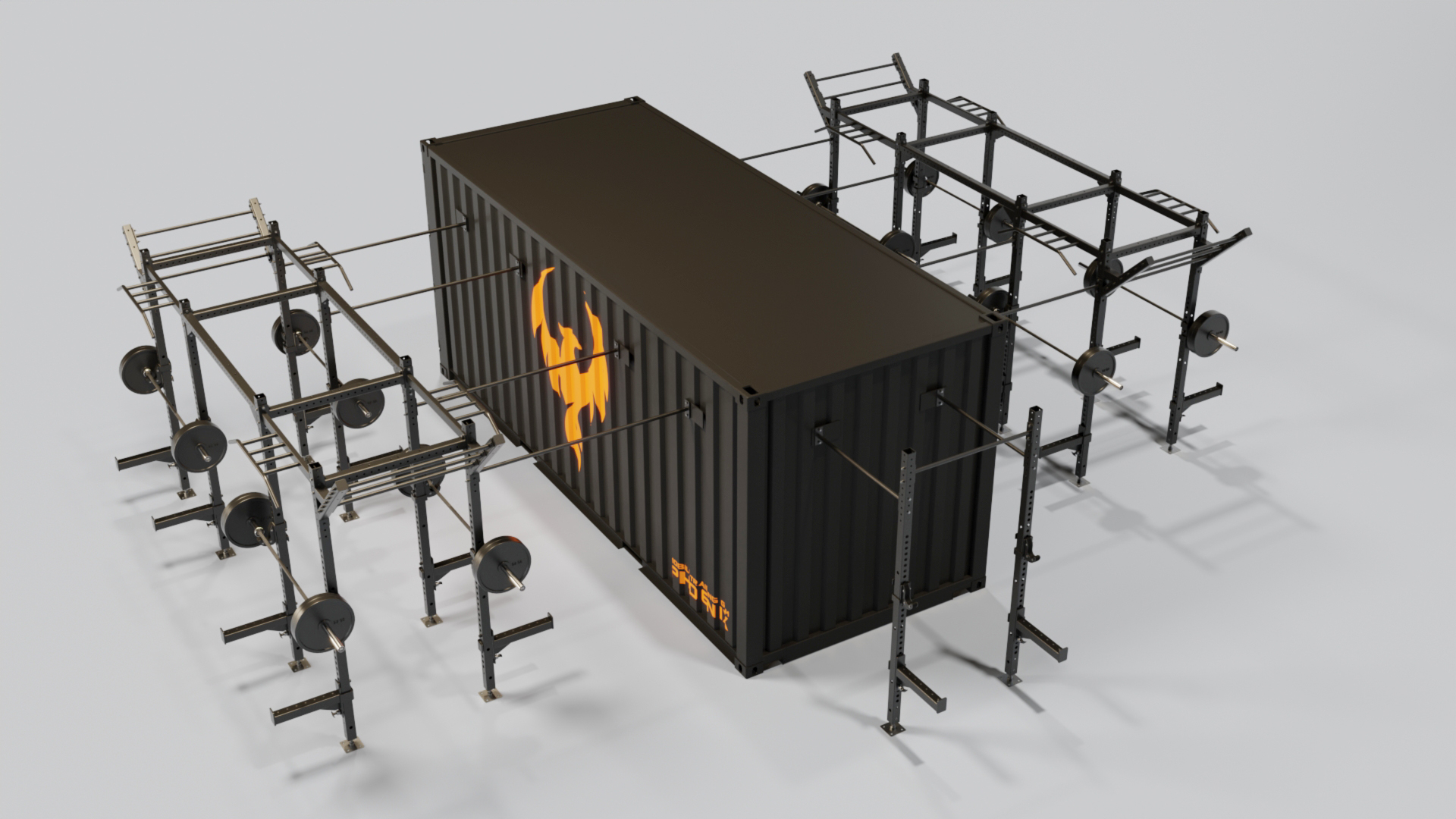 MTG Phoenix 20ft shipping container gym